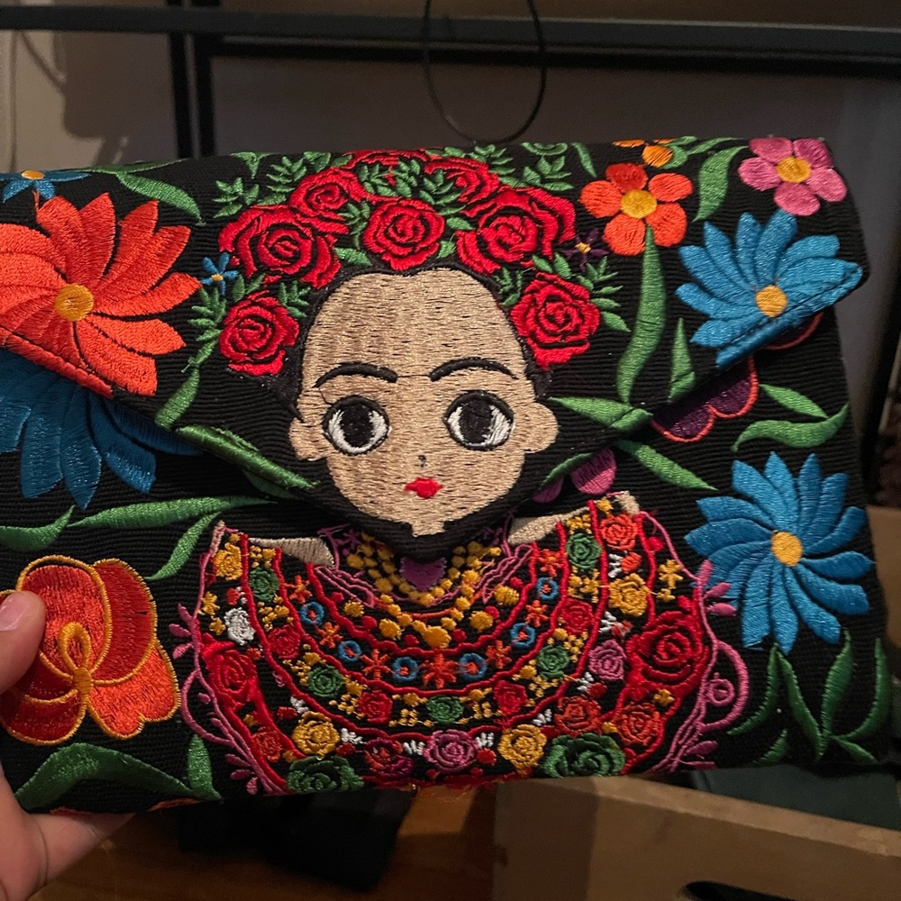 Frida clutch from Mexico